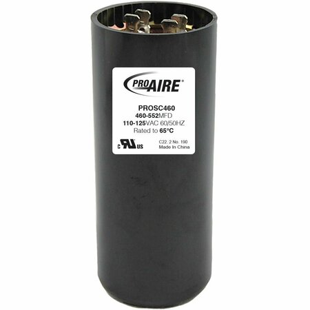 PERFECT AIRE Start Capacitor, Rnd, 460-552MFD/110-125V PROSC460